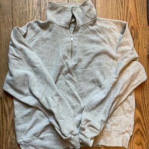 Brandy Melville Half zip crewneck